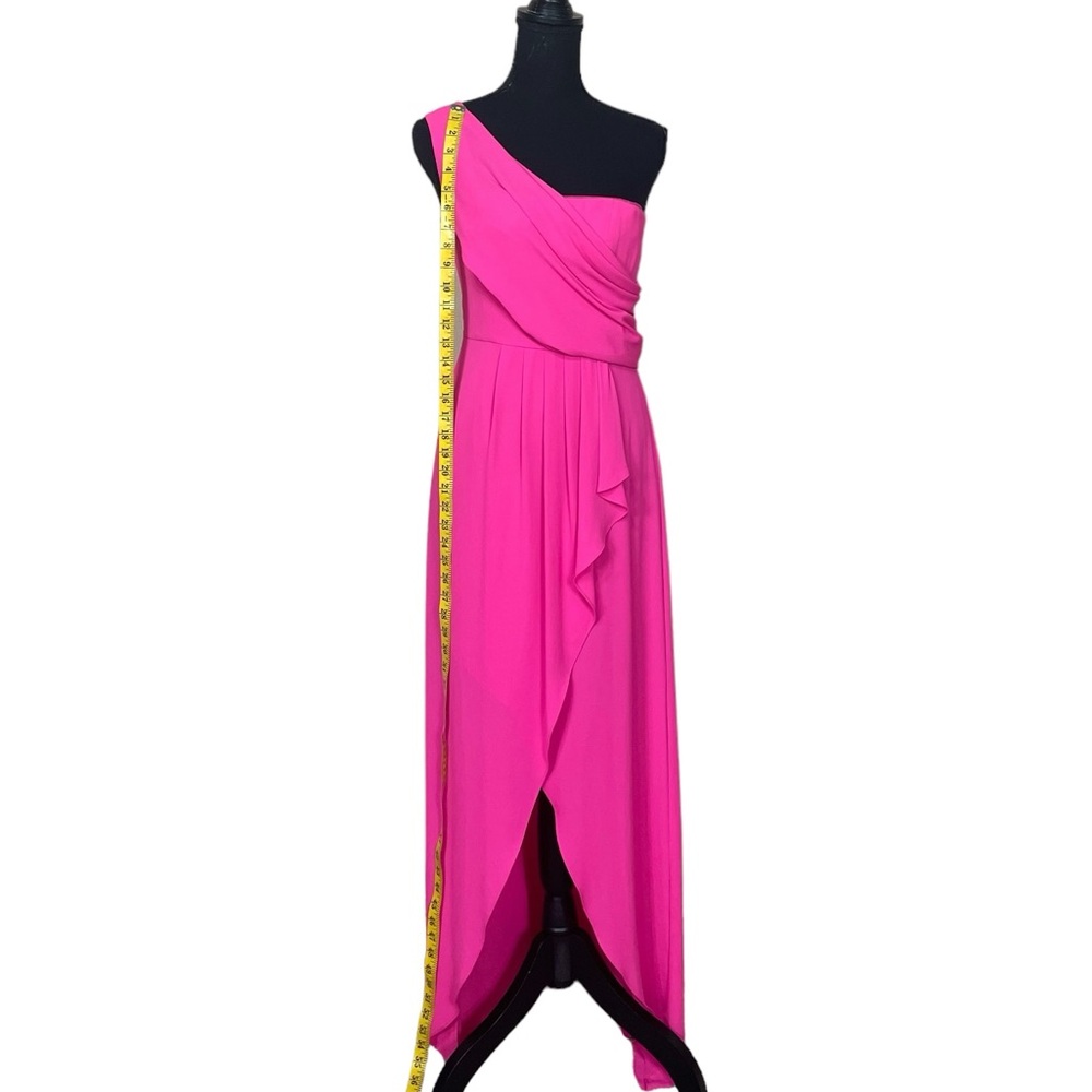 BCBGMaxAzria “Kail” Draped One Shoulder Gown - Picture 7 of 16
